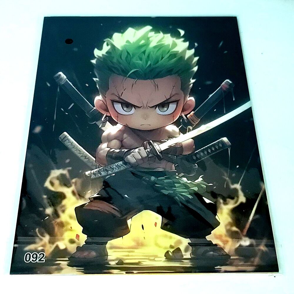 Zoro Luffy Baby One Piece #092 Double-sided Art Board A4 8" x 11" Waifu Card
